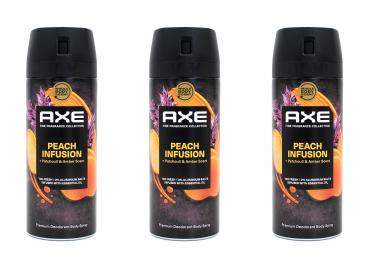 Axe Deospray Peach Infusion Deodorant Bodyspray , 3x150ml EAN8720181555671