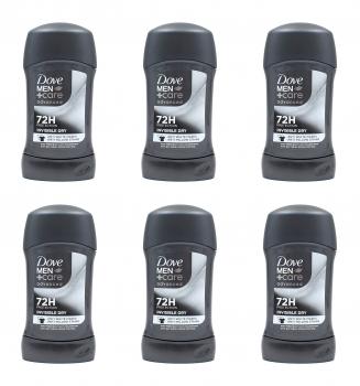 Dove Men +Care Invisible Dry 72h Schutz Deo-Stick Anti-Transpirat , 6x50ml EAN59099727