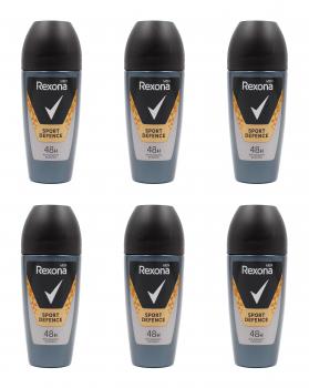 Rexona Men Sport Defence Deo Roll-On Anti-Transpirant AV , 6x50ml EAN59099420