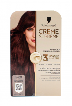 1x Schwarzkopf Creme Supreme 5-69 Violettbraun EAN4015100861600