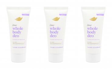 Dove Whole Body Deo Creme Sensitiv Lavendel- & Kamillenduft , 3x75ml EAN8720181596490