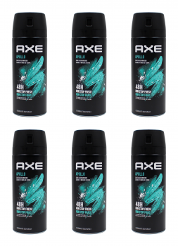 Axe Deospray Apollo Deodorant Bodyspray , 6x150ml EAN8720181114472