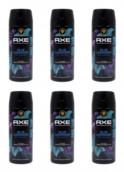 Axe Deospray Blue Lavender Deodorant Bodyspray , 6x150ml EAN8720181297601