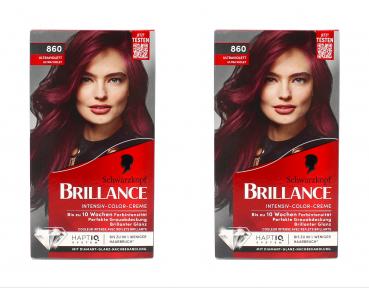 2x Schwarzkopf Brillance Intensiv-Color-Creme 860 Ultraviolett EAN4015100441383