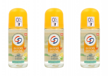 CD Glücks Gefühl Deodorant Deo Roll-On , 3x50ml EAN4045612001256