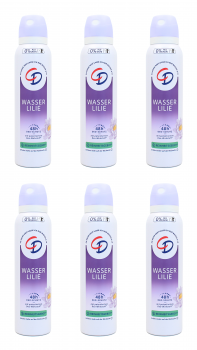 CD Wasserlilie Deo Spray Deodorant , 6x150ml EAN5000468000609