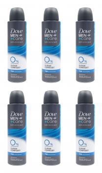Dove Men +Care Clean Comfort Anti-Transpirat Deospray , 6x150ml EAN8720181296642