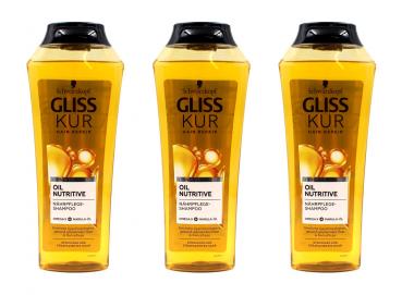 Gliss Kur Shampoo Oil Nutritive , 3x250ml EAN4015100335507