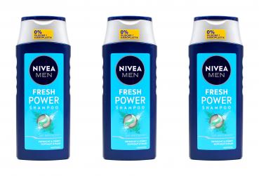 Nivea Men Fresh Power Shampoo , 3x250ml EAN4006000018652