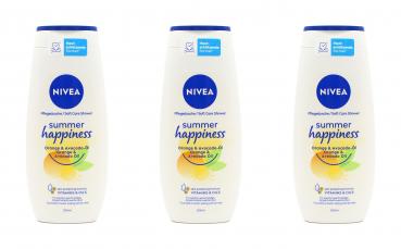 Nivea Pflegedusche Summer Happiness , 3x250ml EAN4006000143910