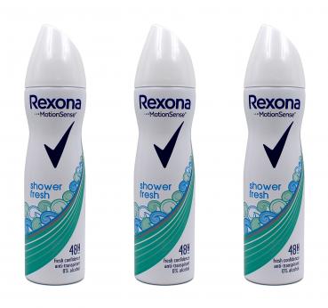 Rexona Shower Fresh Anti-Transpirant Deo Spray , 3x150ml EAN8710447492260 AV