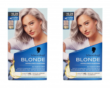 2x Schwarzkopf Blonde Aufhellende Farbe 10.29 Platinblond EAN 4015100432398