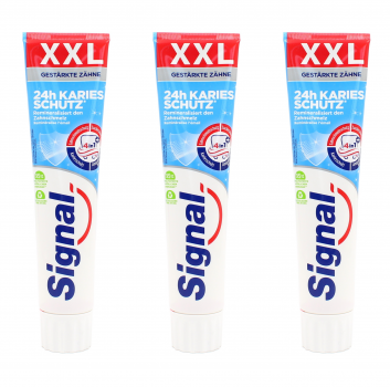 Signal 24h Karies Schutz Zahnpasta Zahncreme XXL , 3x125ml EAN8720181603174