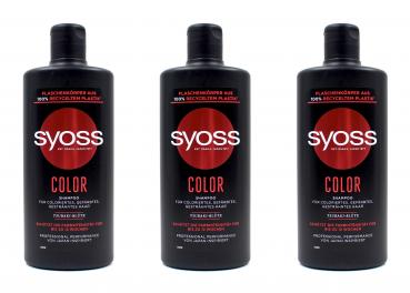 Syoss Color Shampoo für coloriertes Haar , 3x440ml EAN4015100336504
