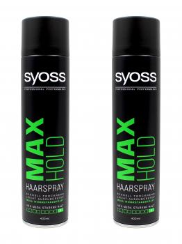 Syoss Max Hold Haarspray , 2x400ml EAN4015100190199