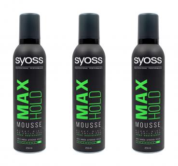 Syoss Max Hold Schaumfestiger 48h Mega Starker Halt , 3x250ml EAN5410091732998