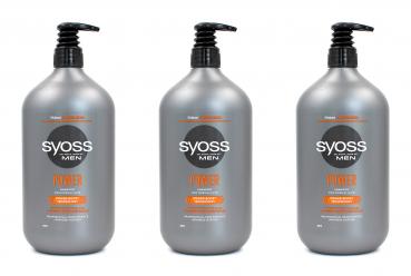 Syoss Men Power Large Size Shampoo für normales Haar , 3x750ml EAN4015100735116