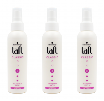 Schwarzkopf Taft Classic Haarspray Pumpspray Halt 3 , 3x150ml EAN4015100437522