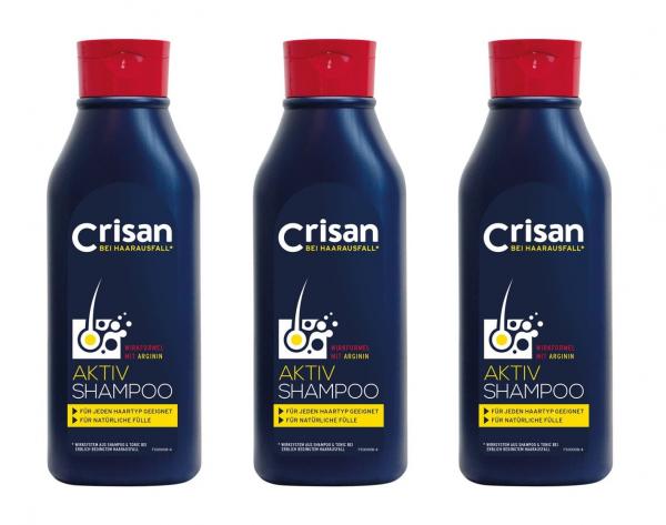 CRISAN Aktiv Shampoo bei Haarausfall , 3x250ml EAN5000468001880