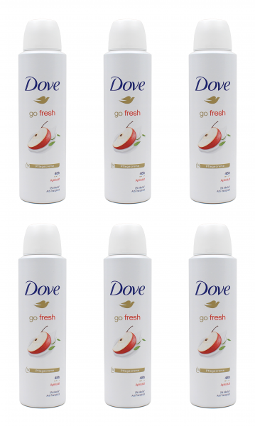 Dove go fresh Apfelduft Deo Spray Anti-Transpirant , 6x150ml EAN8720181443589
