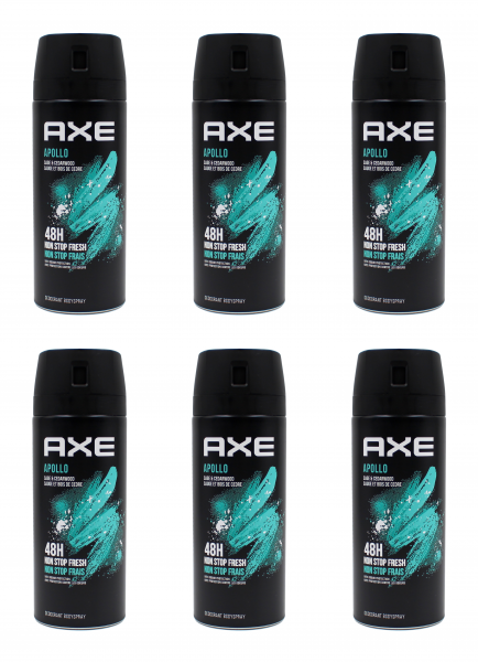 Axe Deospray Apollo Deodorant Bodyspray , 6x150ml EAN8720181114472