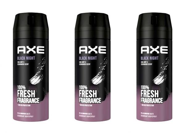 Axe Deospray Black Night Deodorant Bodyspray , 3x150ml EAN8710447484296