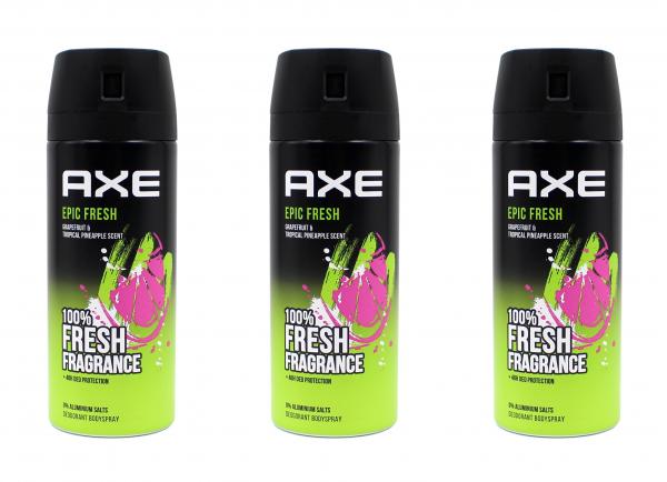 Axe Deospray Epic Fresh Deodorant Bodyspray , 3x150ml EAN8720181192098