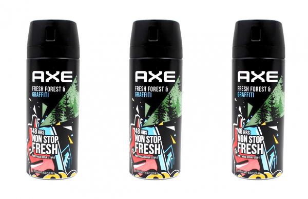 Axe Deospray Fresh Forest & Graffiti Deodorant Bodyspray , 3x150ml EAN8720181028823
