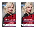 2x Schwarzkopf Brillance 2-in-1 Aufheller&Farbe 801 Kühles Kristallblond EAN4015100715743