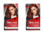 2x Schwarzkopf Brillance Intensiv-Color-Creme 867 Mahagoni-Braun EAN4015100441420