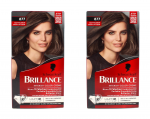 2x Schwarzkopf Brillance Intensiv-Color-Creme 877 Asch-Hellbraun EAN4015100815016