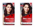 2x Schwarzkopf Brillance Intensiv-Color-Creme 896 Schwarzrot Organdi EAN4015100441710