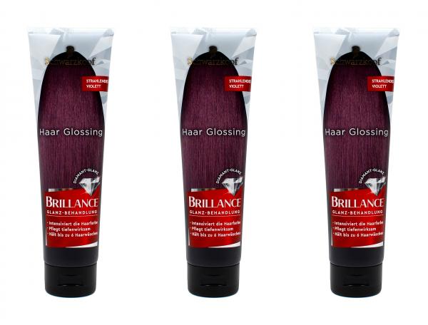 Schwarzkopf Brillance Haar Glossing Violett Glanz-Behandlung , 3x150ml EAN 4015100738063