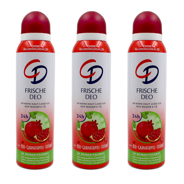 CD Frische Deo Bio-Granatapfel-Extrakt Deo Spray , 3x150ml EAN4045612007883