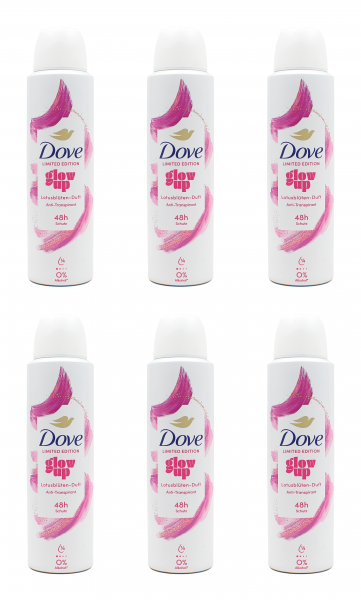 Dove glow up Lotusblüten-Duft Anti-Transpirant , 6x150ml EAN8720181695971