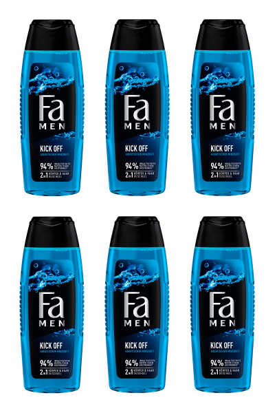 FA Men 2in1 Körper & Haar Duschgel Kick Off , 6x250ml EAN4015100428063