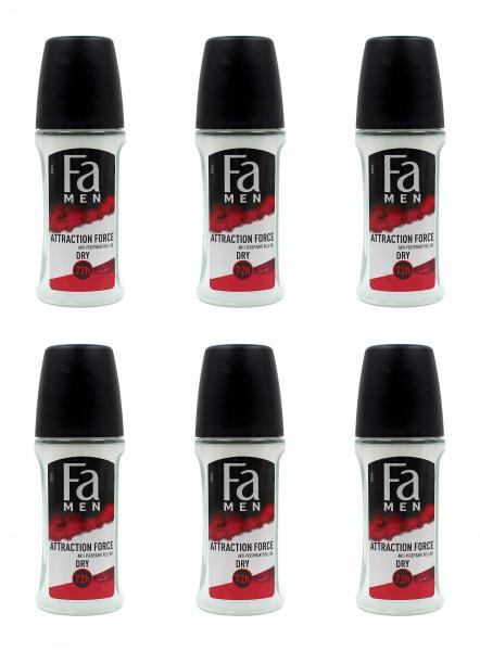 Fa Men Attraction Force Anti-Transpirant Deo Roll-On , 6x50ml EAN4015000995139