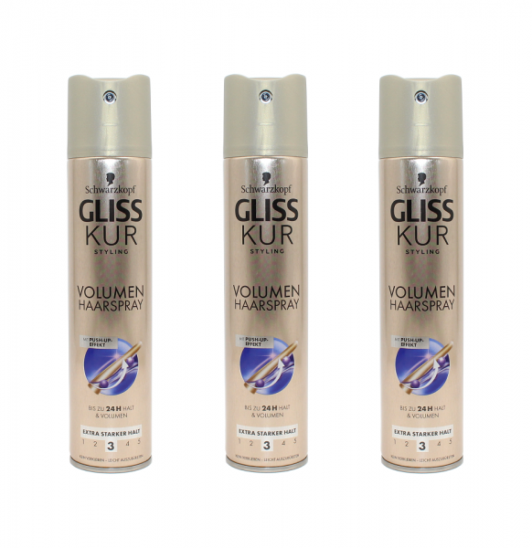 Gliss Kur Styling Volumen Haarspray , 3x250ml EAN4015000535748