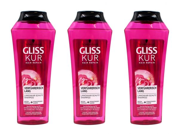 Gliss Kur Shampoo Verführerisch Lang , 3x250ml EAN4015100335385