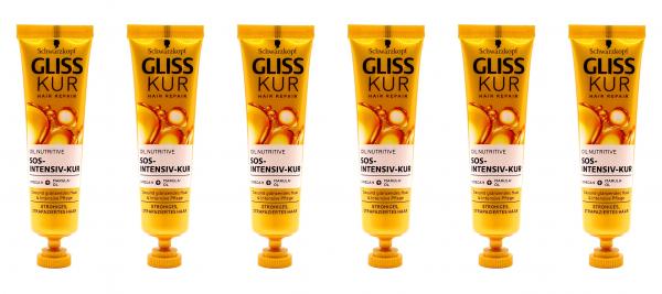 Gliss Kur Oil Nutritive SOS-Intensiv-Kur , 6x20ml EAN4015100338669