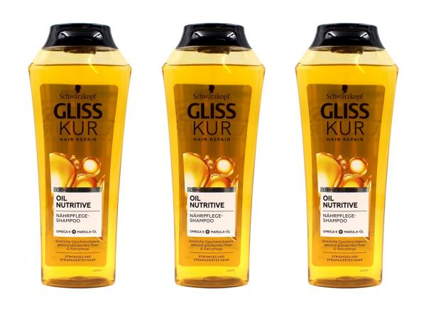 Gliss Kur Shampoo Oil Nutritive , 3x250ml EAN4015100335507