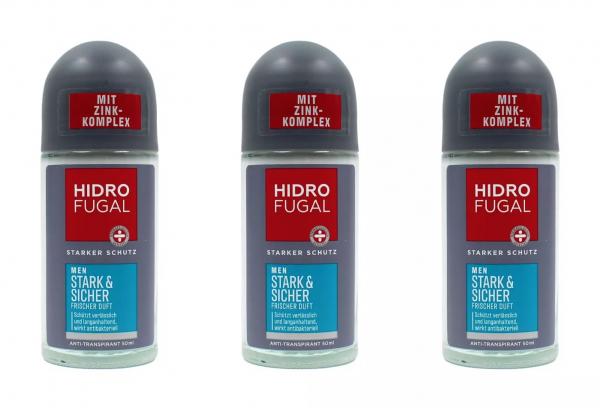 HidroFugal Men Stark & Sicher Anti-Transpirant Deo Roll , 3x50ml EAN42439288