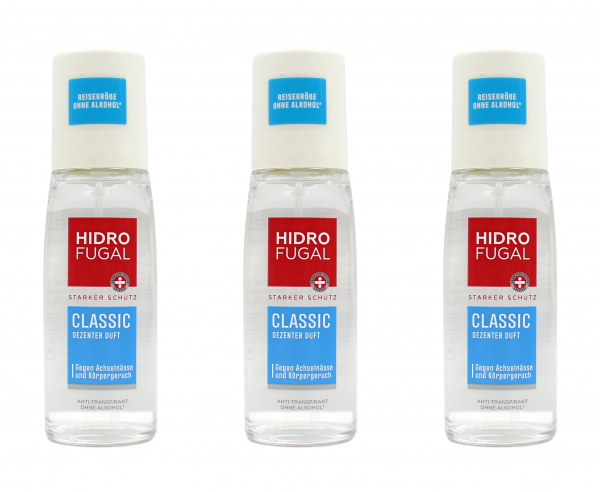HidroFugal Classic Deo Zerstäuber Deo Pump Spray , 3x75ml EAN4006000079615