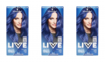 3x Schwarzkopf Live Ultra Brights Electric Blue 095 EAN4015100816969