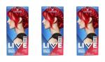 3x Schwarzkopf Live Ultra Brights Pillar Box Red 092 EAN4015100816983