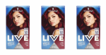 3x Schwarzkopf Live Urban Metallics U68 Ruby Glaze EAN4015100816921