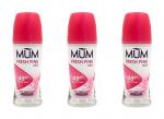 MUM Fresh Pink Rose Deo Roll-On Anti-Transpirant , 3x50ml EAN4013162033553