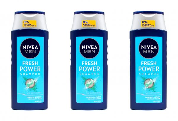 Nivea Men Fresh Power Shampoo , 3x250ml EAN4006000018652