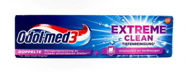 Odol-med3 Extreme Clean Tiefenreinigung Zahnpasta Zahncreme , 1x75ml EAN5054563085917