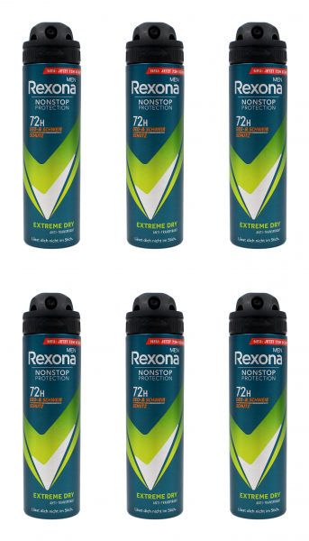 Rexona Men Extreme Dry Deo Spray , 6x150ml EAN8720181438813